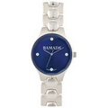 Women's Diamond Watch W/ Blue Sunray Dial